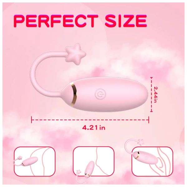 Funny Me - App-vezérelt vibrációs tojás (pink)