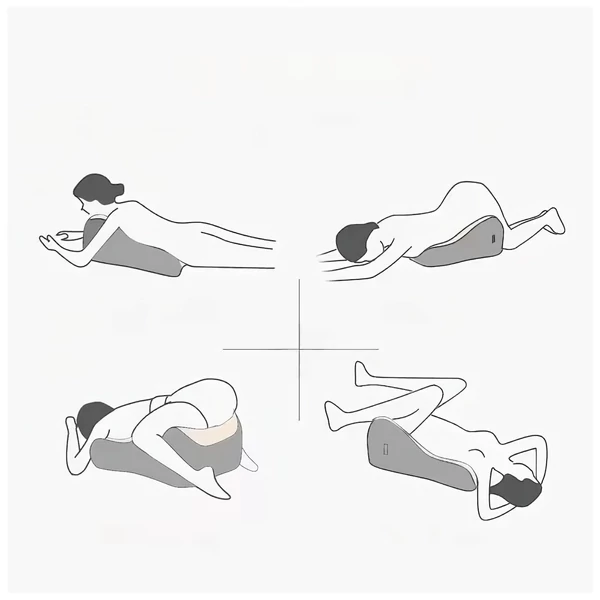 Desirel Magic Pillow - Memóriahabos párna dildótartóval (szürke)
