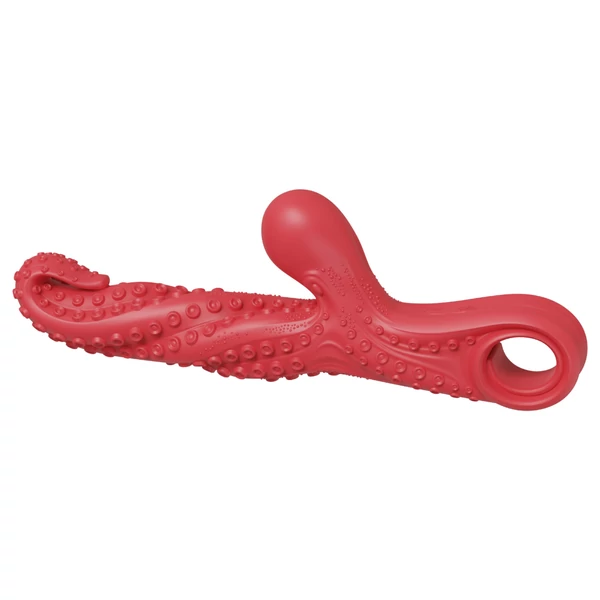 Monster Fuck - Csiklókaros polipkar vibrátor (piros)