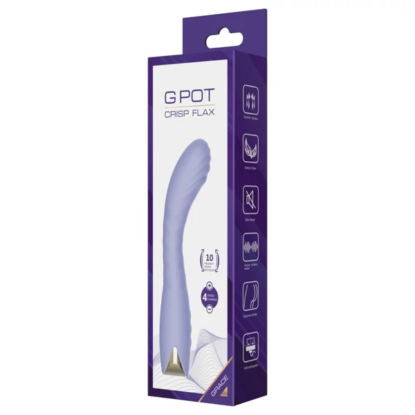 Biu-Biu - hajlított G-pont vibrátor (lila)