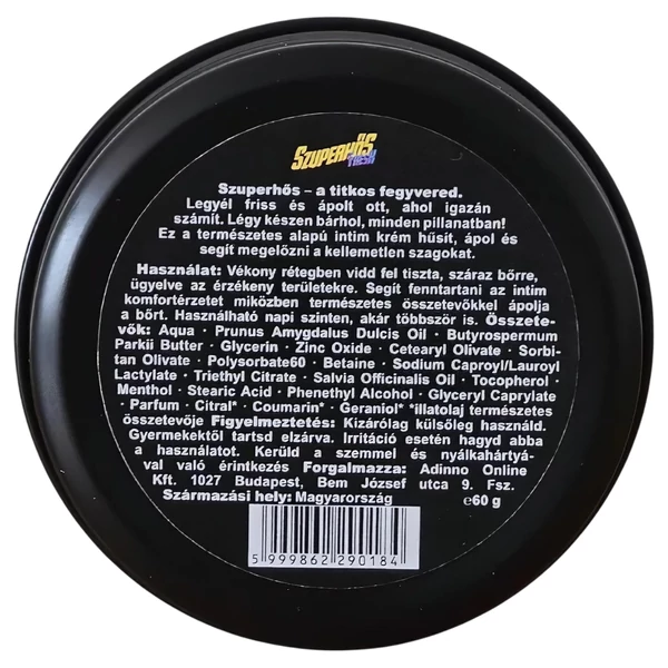 Szuperhős Fresh - intim krémdezodor férfiaknak (60 g)