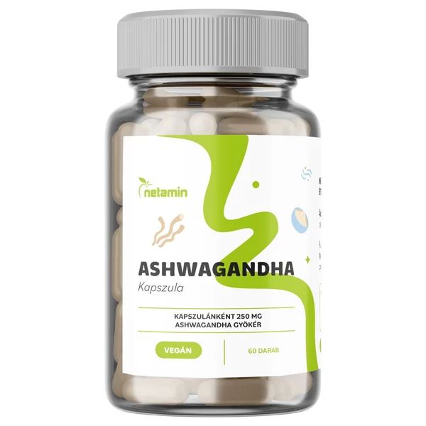 Netamin Ashwagandha 250mg - étrend kiegészítő kapszula (60 db)
