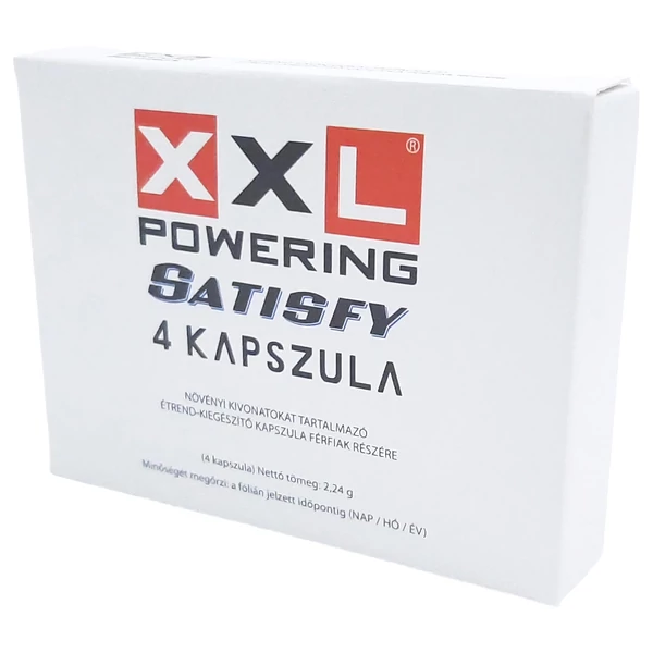 XXL powering Satisfy - erős, étrend-kiegészítő férfiaknak (4db)