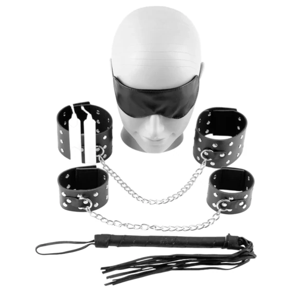 Fetish Fantasy - bondage szett (fekete)