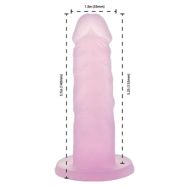 Addiction Cocktails - tapadókorongos dildó (pink)