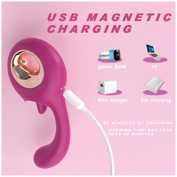 Sex HD - nyaló-és G-pont vibrátor (piros)