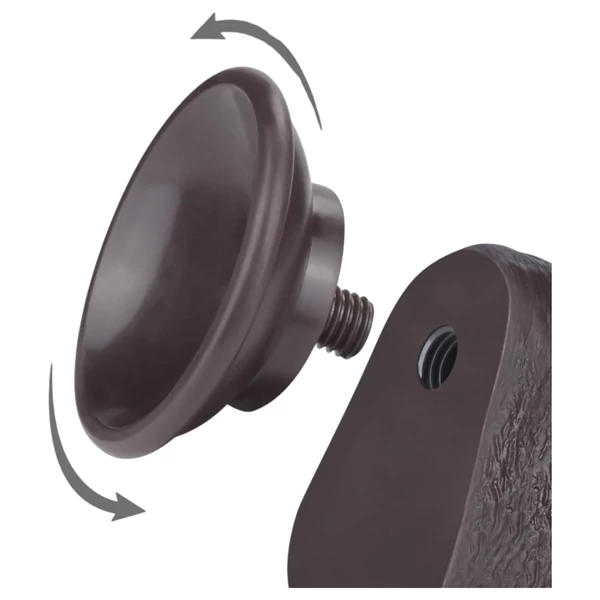 Lovetoy Sliding-Skin - tapadókorongos kétrétegű dildó - 20,8cm (barna)