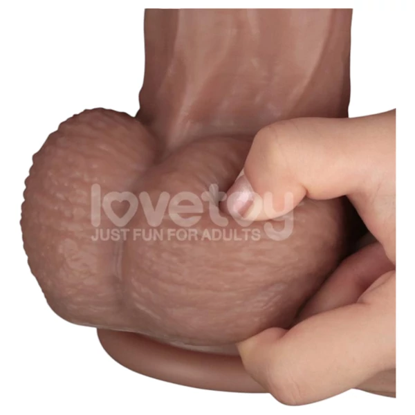 Lovetoy - kétrétegű XXL dildó - 36,5 cm - (testszínű)