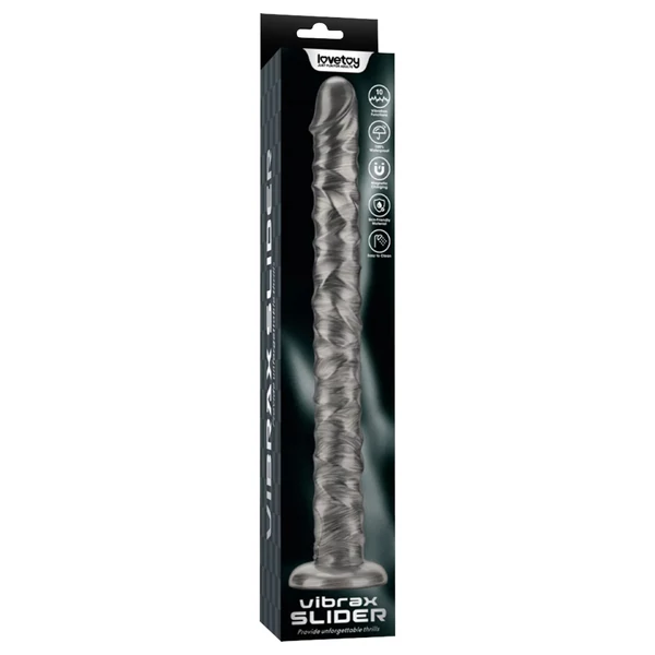 Lovetoy King Sized - extra nagy vibrátor - 40,5 cm (szürke)