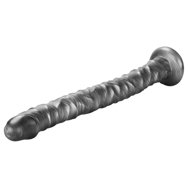 Lovetoy King Sized - extra nagy vibrátor - 40,5 cm (szürke)