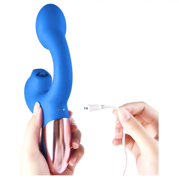 Magic Motion Magic Ponder - 2in1 csiklókaros vibrátor (kék)