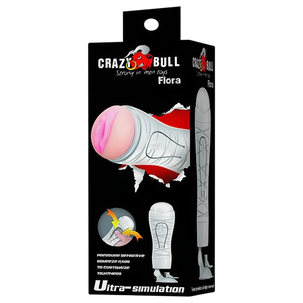 Crazy Bull - tapadókorongos maszturbátor (testszínű)