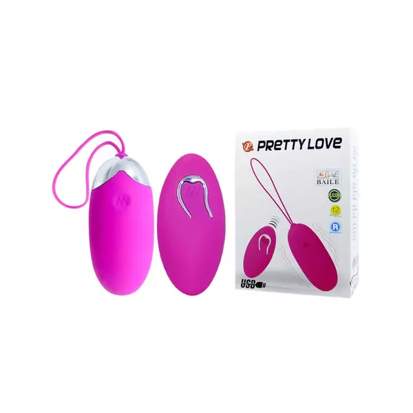 Pretty Love Berger - akkus, rádiós, vibrációs tojás (pink)