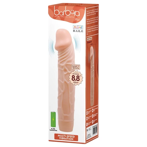 Baile Barbara - élethű vibrátor - 22,5 cm (testszínű)
