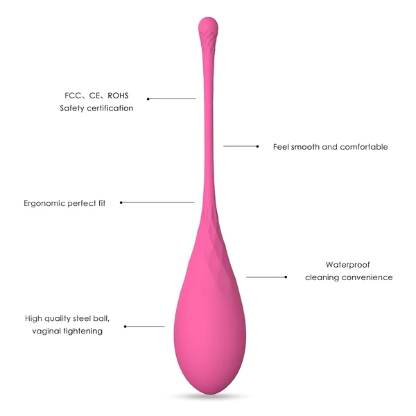 Sex HD Eggs - 6 db-os gésagolyó szett (pink)