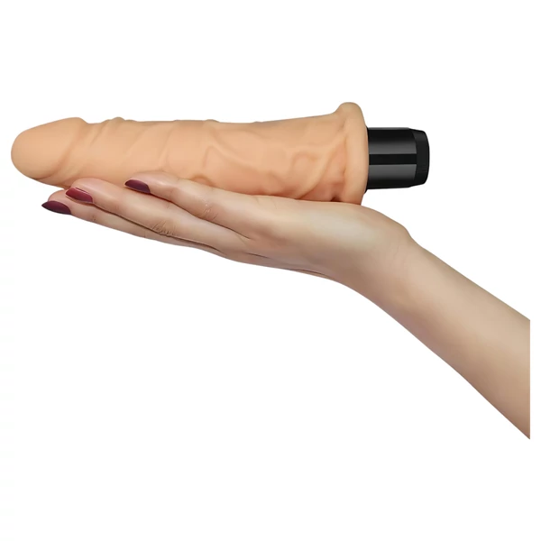 Lovetoy Real Feel - élethű vibrátor - 19 cm (natúr)