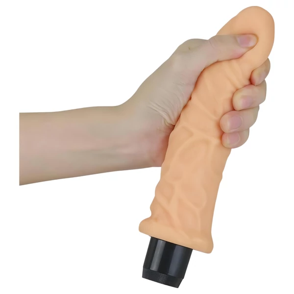 Lovetoy Real Feel - élethű vibrátor - 19 cm (natúr)
