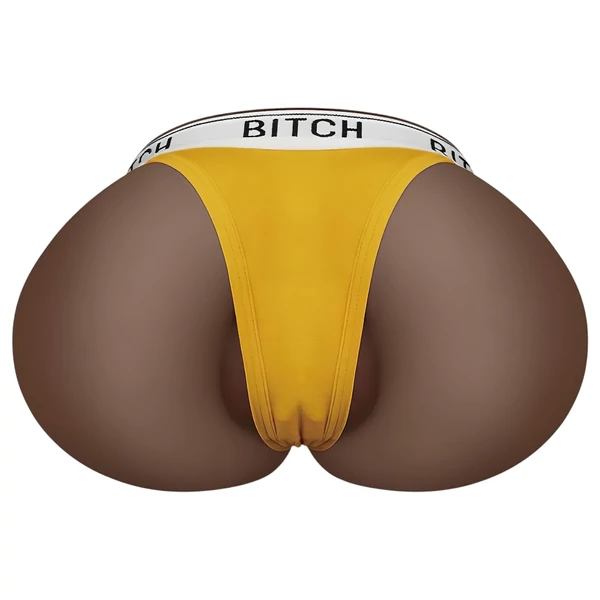 Lovetoy Streetgirl's 12 - művagina torzó és tanga (sötét natúr)