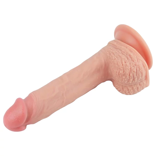 Lovetoy Nature Cock - tapadókorongos élethű dildó - 21 cm (natúr)
