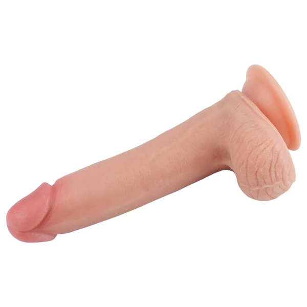 Lovetoy Nature Cock - kétrétegű élethű dildó - 20 cm (natúr)