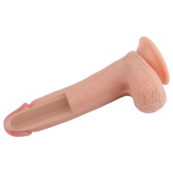 Lovetoy Nature Cock - kétrétegű élethű dildó - 20 cm (natúr)