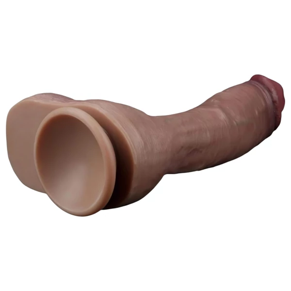 Lovetoy Nature Cock - kétrétegű élethű dildó - 26 cm (testszínű)