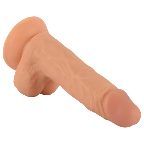 Mr. Rude - tapadókorongos élethű dildó - 19 cm (testszínű)