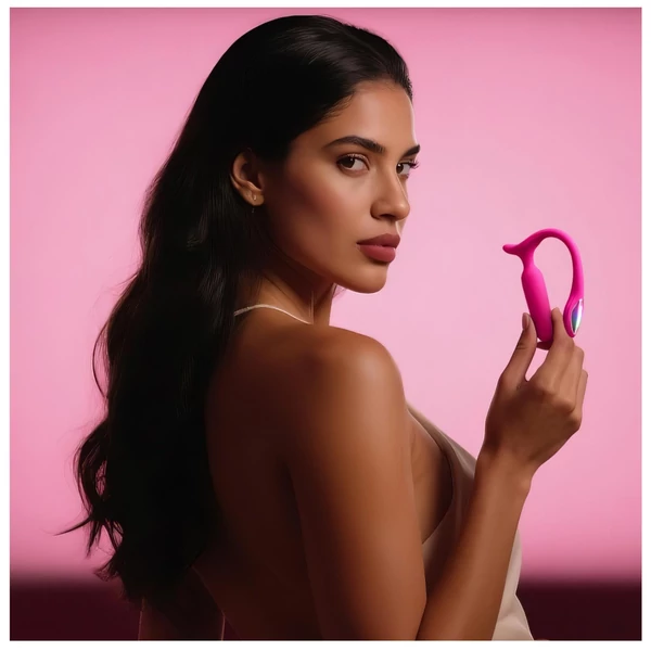 Lovense Lush Anal - App-vezérelt análvibrátor, LED-es - pink