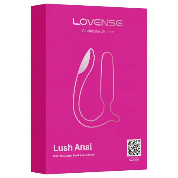 Lovense Lush Anal - App-vezérelt análvibrátor, LED-es - pink