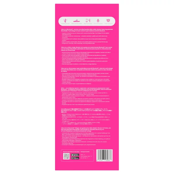 Lovense Velvo - App-vezérelt gyöngyös vibrátor (pink)
