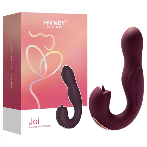 Honey Play Box Joi - forgó, nyaló G-pont vibrátor (lila)