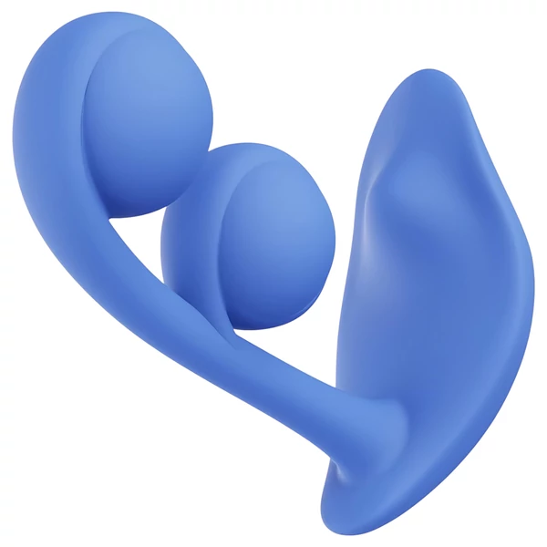 Honey Play Box Melody - App-vezérelt gyöngyös 2in1 vibrátor (kék)