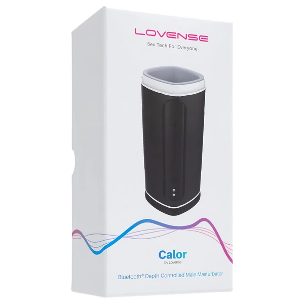 Lovense Calor - App-vezérelt melegítő maszturbátor, férfiaknak (fekete)