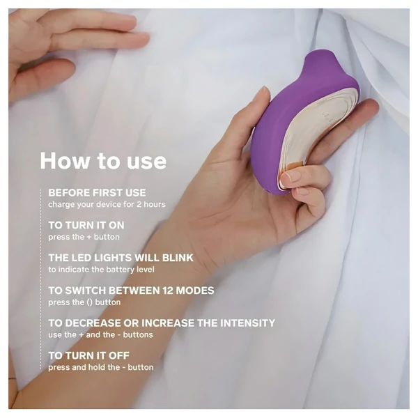 LELO Sona 2 Cruise - hanghullámos csiklóizgató (fekete)