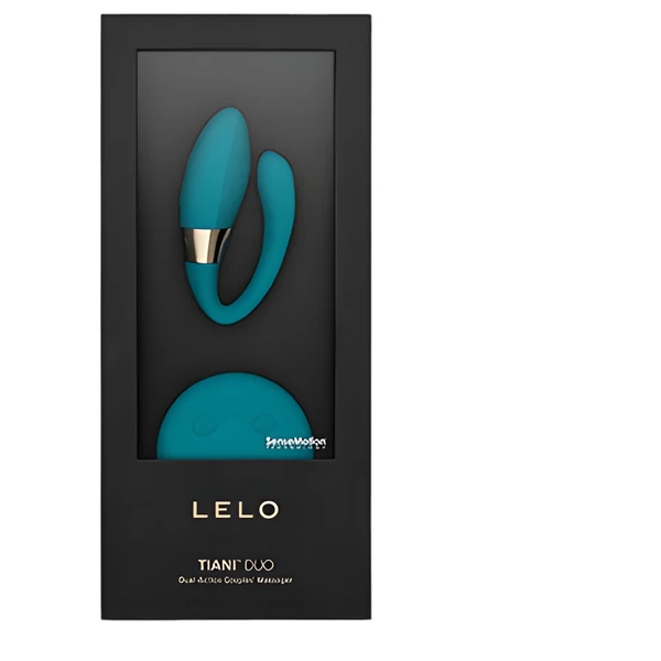 LELO Tiani Duo - szilikon párvibrátor (kék)