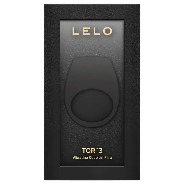 LELO Tor 3 - App-vezérelt vibrációs péniszgyűrű, férfiaknak (fekete)