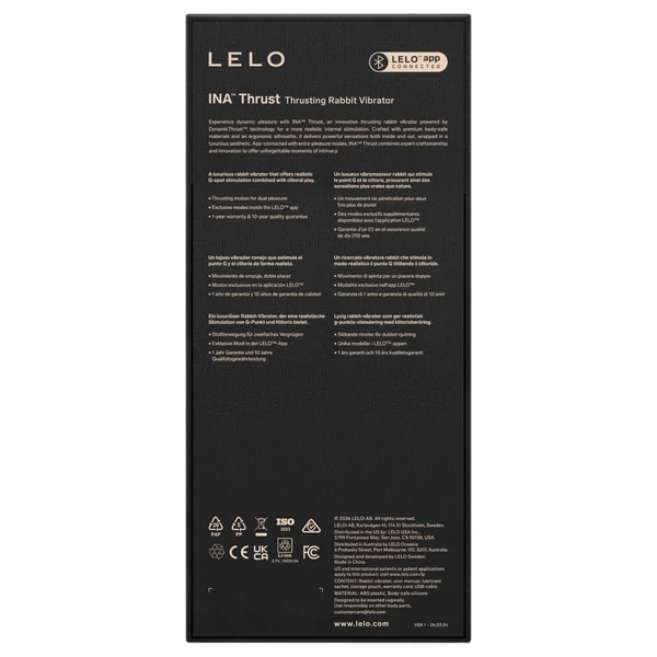 LELO - INA Thrust lökő nyuszivibrátor (lila)