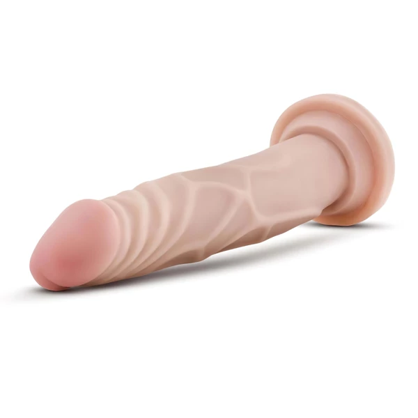 Dr. Skin 7,5 - tapadókorongos élethű dildó - natúr (19cm)