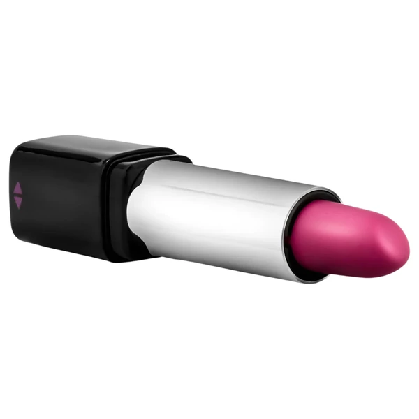 Blush Lipstick Rosé - vízálló rúzs vibrátor (fekete-pink)
