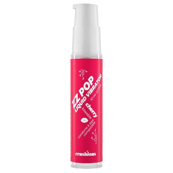 Crushious ZZ POP - ehető folyékony vibrátor, cseresznye (10ml)