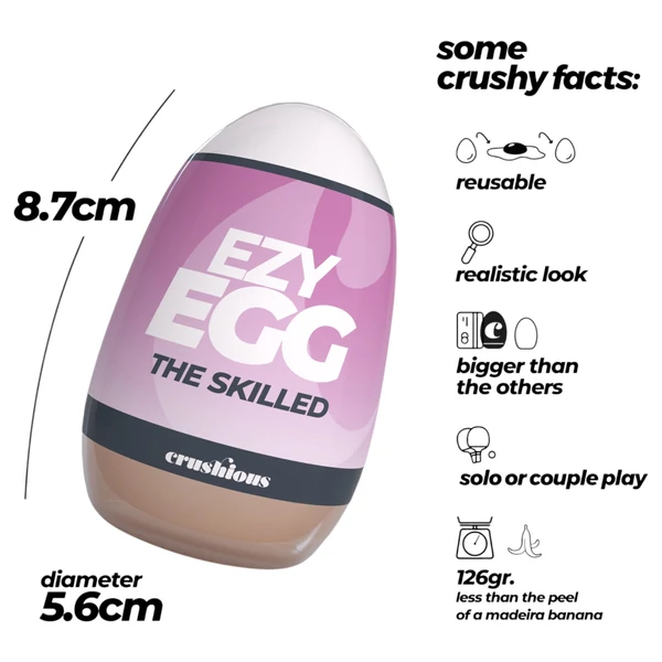 Crushious Ezy Egg The Skilled - maszturbátor tojás (testszínű)