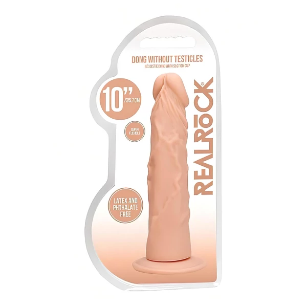 RealRock Dong 10 - élethű dildó (25 cm, natúr)