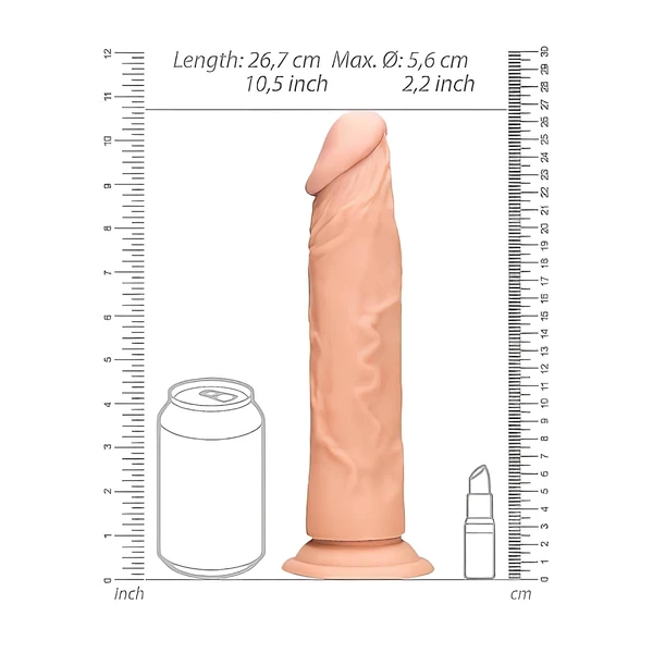 RealRock Dong 10 - élethű dildó (25 cm, natúr)