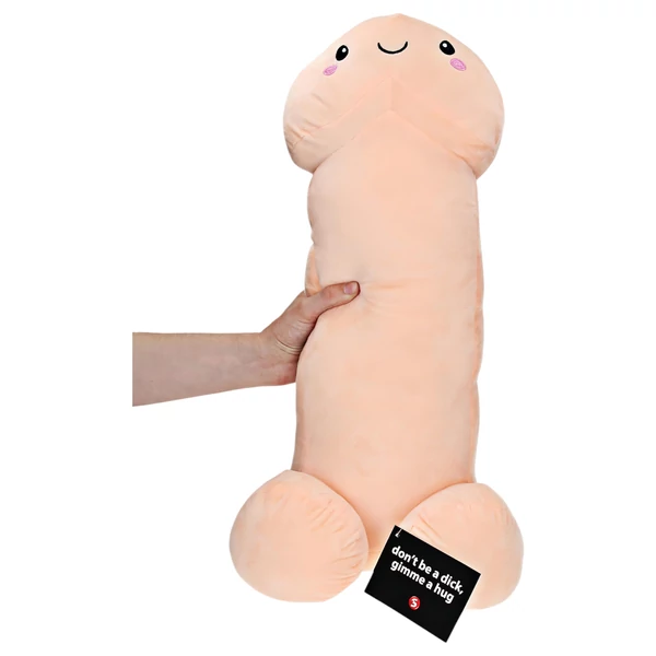 Ölelhető pénisz plüss - 60 cm (natúr)