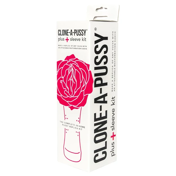 Clone-a-Pussy - puncimásoló és mandzsetta készlet (pink)