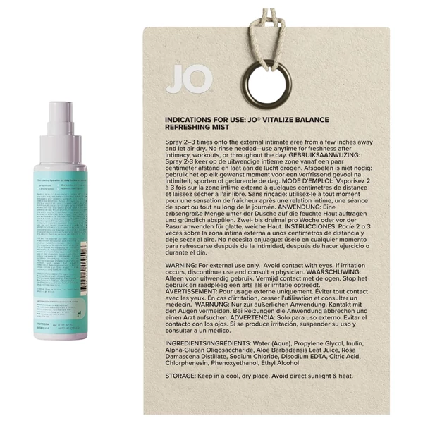 System JO Vitalize - intim frissítő permet (60ml)
