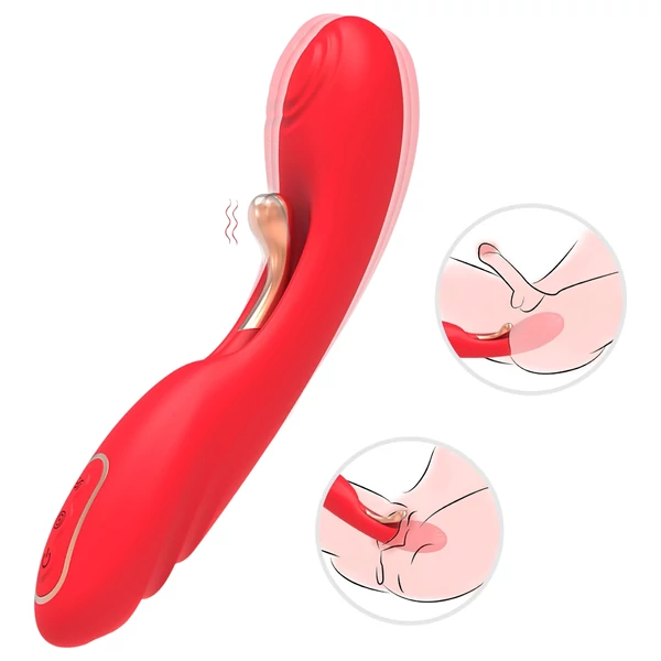 Bestoy - nyelves G-pont vibrátor (piros)