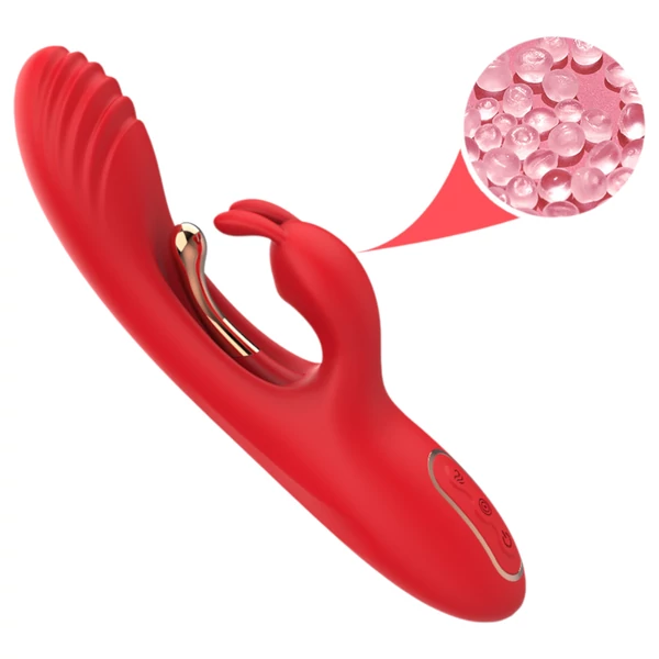 Bestoy - G-pont és csiklóizgató vibrátor (piros)