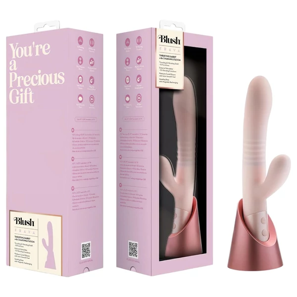 Blush Fraya - csiklókaros lökő vibrátor (pink)