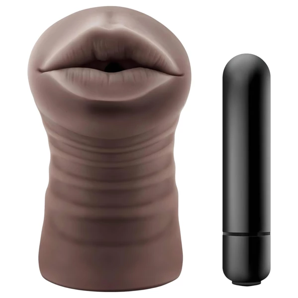 EnLust Krystal - AI Dream Girl vibrációs száj-maszturbátor (barna)